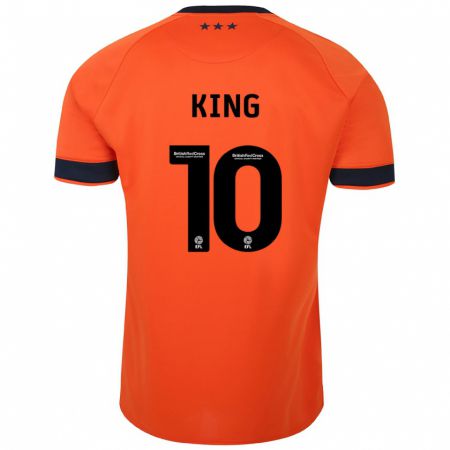 Kandiny Gyermek Eloise King #10 Narancs Idegenbeli Jersey 2023/24 Mez Póló Ing