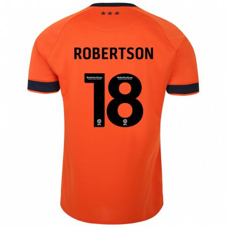 Kandiny Gyermek Kyra Robertson #18 Narancs Idegenbeli Jersey 2023/24 Mez Póló Ing