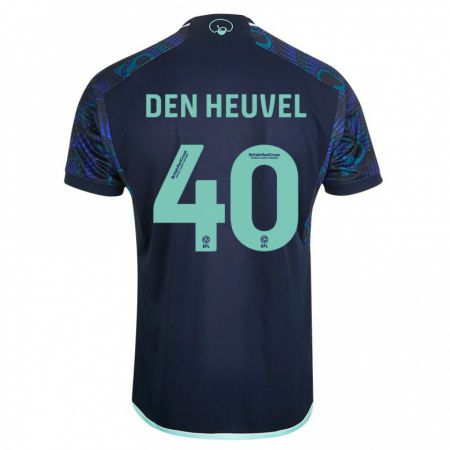 Kandiny Gyermek Dani Van Den Heuvel #40 Kék Idegenbeli Jersey 2023/24 Mez Póló Ing