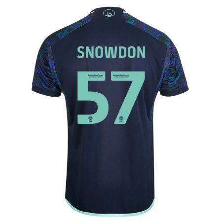 Kandiny Gyermek Joe Snowdon #57 Kék Idegenbeli Jersey 2023/24 Mez Póló Ing