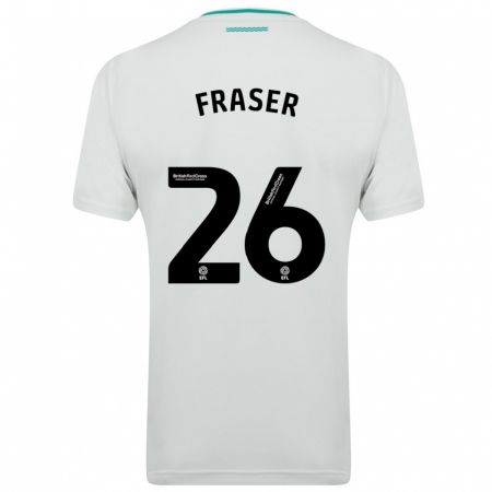 Kandiny Gyermek Ryan Fraser #26 Fehér Idegenbeli Jersey 2023/24 Mez Póló Ing