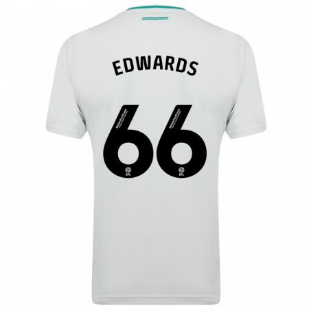 Kandiny Gyermek Diamond Edwards #66 Fehér Idegenbeli Jersey 2023/24 Mez Póló Ing