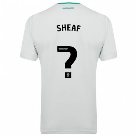 Kandiny Gyermek Ben Sheaf #0 Fehér Idegenbeli Jersey 2023/24 Mez Póló Ing
