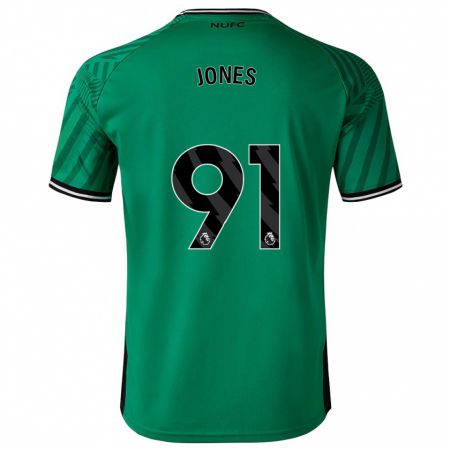 Kandiny Gyermek Tyler Jones #91 Zöld Idegenbeli Jersey 2023/24 Mez Póló Ing