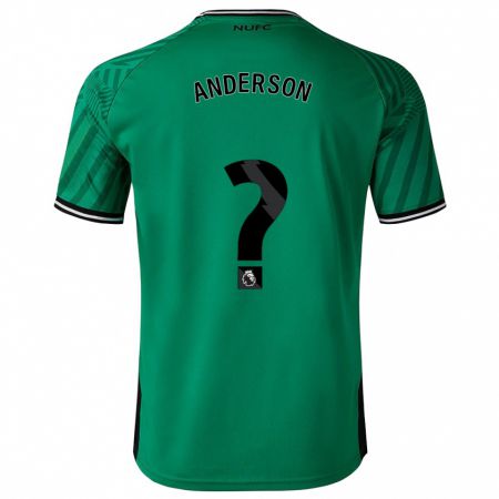 Kandiny Gyermek Will Anderson #0 Zöld Idegenbeli Jersey 2023/24 Mez Póló Ing