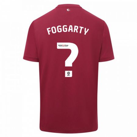 Kandiny Gyermek Corey Foggarty #0 Piros Idegenbeli Jersey 2023/24 Mez Póló Ing