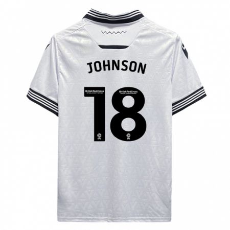 Kandiny Gyermek Marvin Johnson #18 Fehér Idegenbeli Jersey 2023/24 Mez Póló Ing