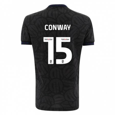 Kandiny Gyermek Tommy Conway #15 Fekete Idegenbeli Jersey 2023/24 Mez Póló Ing