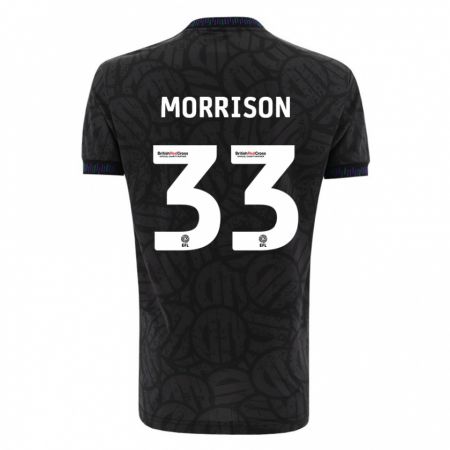 Kandiny Gyermek Elijah Morrison #33 Fekete Idegenbeli Jersey 2023/24 Mez Póló Ing