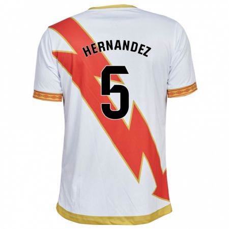 Kandiny Férfi Aridane Hernández #5 Fehér Hazai Jersey 2023/24 Mez Póló Ing