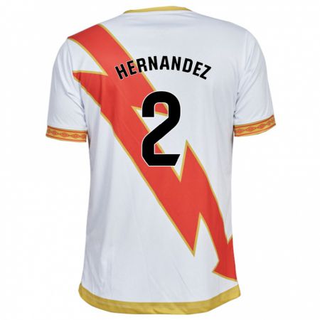 Kandiny Férfi Marco Hernández #2 Fehér Hazai Jersey 2023/24 Mez Póló Ing