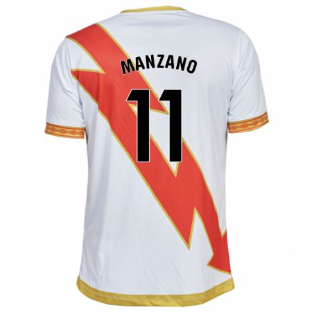 Kandiny Férfi Sergio Manzano #11 Fehér Hazai Jersey 2023/24 Mez Póló Ing