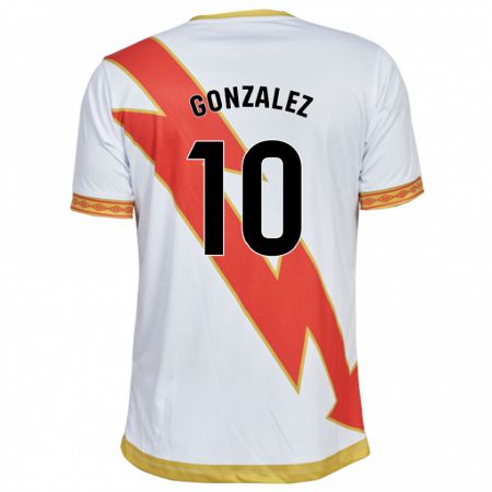 Kandiny Férfi Alba Gonzalez Perez #10 Fehér Hazai Jersey 2023/24 Mez Póló Ing