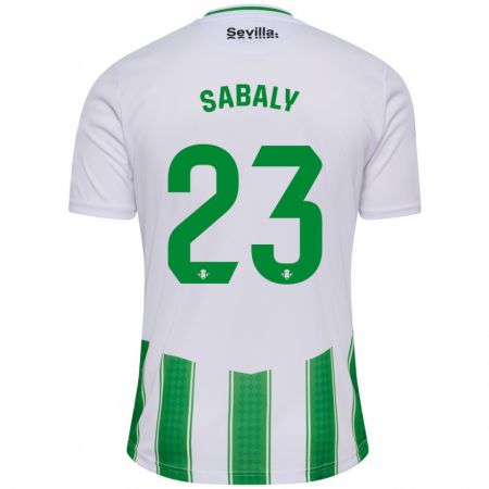 Kandiny Férfi Youssouf Sabaly #23 Fehér Hazai Jersey 2023/24 Mez Póló Ing