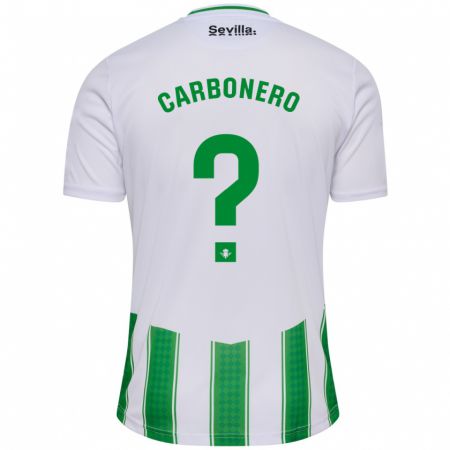 Kandiny Férfi Marco Carbonero #0 Fehér Hazai Jersey 2023/24 Mez Póló Ing
