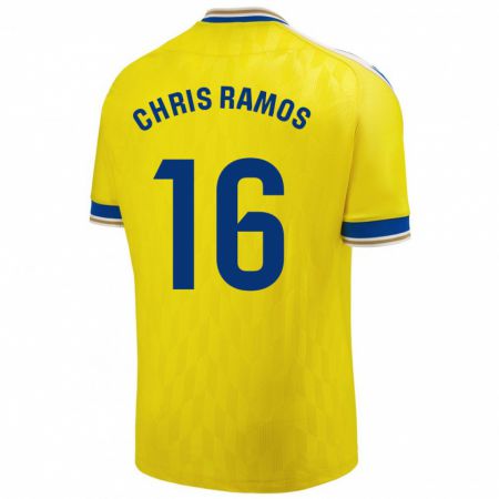 Kandiny Férfi Chris Ramos #16 Sárga Hazai Jersey 2023/24 Mez Póló Ing