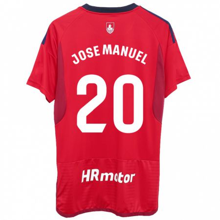 Kandiny Férfi José Manuel Arnáiz #20 Piros Hazai Jersey 2023/24 Mez Póló Ing