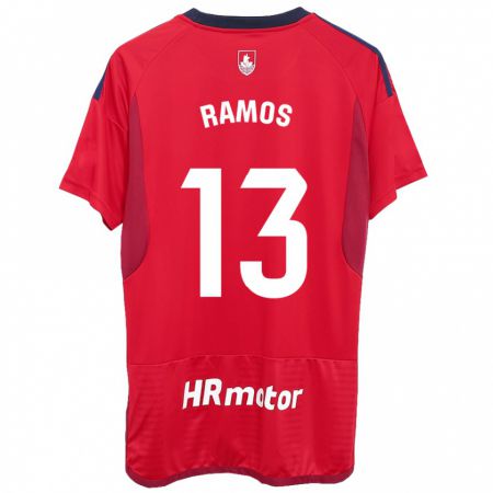 Kandiny Férfi Darío Ramos #13 Piros Hazai Jersey 2023/24 Mez Póló Ing