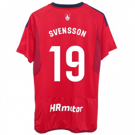 Kandiny Férfi Max Svensson #19 Piros Hazai Jersey 2023/24 Mez Póló Ing