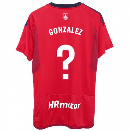 Kandiny Férfi Iker González #0 Piros Hazai Jersey 2023/24 Mez Póló Ing