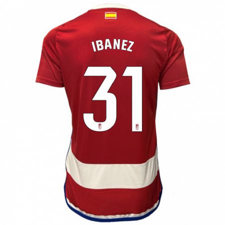 Kandiny Férfi Alba Ibáñez #31 Piros Hazai Jersey 2023/24 Mez Póló Ing