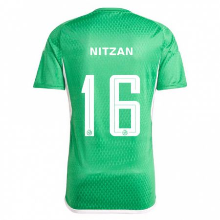 Kandiny Férfi Itamar Nitzan #16 Fehér Kék Hazai Jersey 2023/24 Mez Póló Ing
