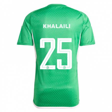 Kandiny Férfi Anan Khalaili #25 Fehér Kék Hazai Jersey 2023/24 Mez Póló Ing
