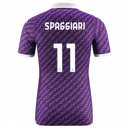 Kandiny Férfi Riccardo Spaggiari #11 Ibolya Hazai Jersey 2023/24 Mez Póló Ing