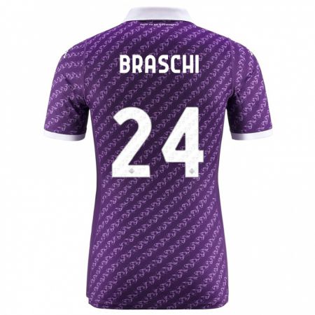 Kandiny Férfi Riccardo Braschi #24 Ibolya Hazai Jersey 2023/24 Mez Póló Ing