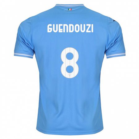 Kandiny Férfi Mattéo Guendouzi #8 Kék Hazai Jersey 2023/24 Mez Póló Ing