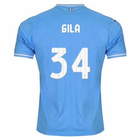 Kandiny Férfi Mario Gila #34 Kék Hazai Jersey 2023/24 Mez Póló Ing