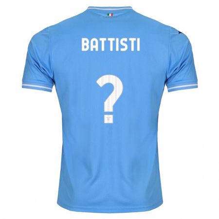 Kandiny Férfi Valerio Battisti #0 Kék Hazai Jersey 2023/24 Mez Póló Ing
