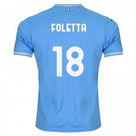 Kandiny Férfi Isabella Foletta #18 Kék Hazai Jersey 2023/24 Mez Póló Ing