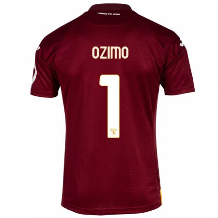 Kandiny Férfi Arianna Ozimo #1 Sötét Vörös Hazai Jersey 2023/24 Mez Póló Ing