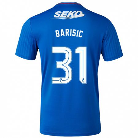 Kandiny Férfi Borna Barisic #31 Kék Hazai Jersey 2023/24 Mez Póló Ing