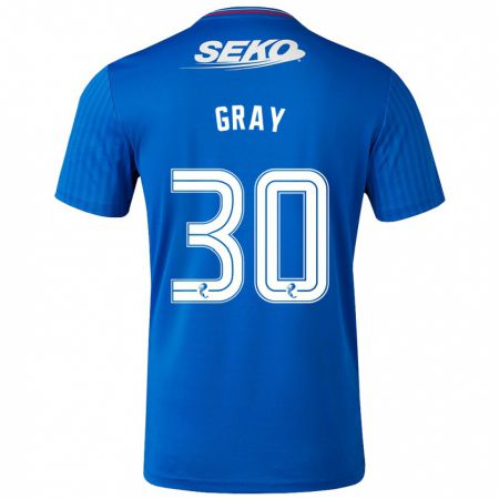 Kandiny Férfi Georgia Gray #30 Kék Hazai Jersey 2023/24 Mez Póló Ing