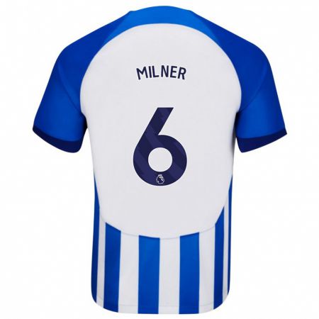 Kandiny Férfi James Milner #6 Kék Hazai Jersey 2023/24 Mez Póló Ing