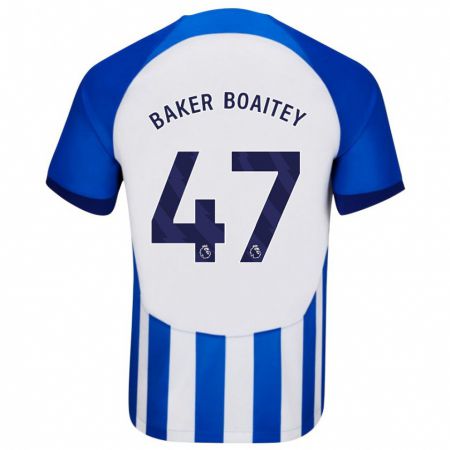 Kandiny Férfi Benicio Baker-Boaitey #47 Kék Hazai Jersey 2023/24 Mez Póló Ing