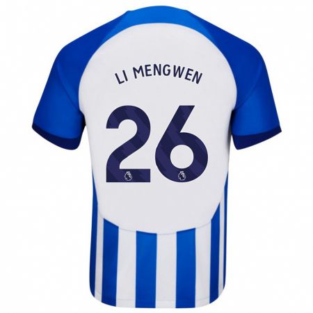 Kandiny Férfi Li Mengwen #26 Kék Hazai Jersey 2023/24 Mez Póló Ing