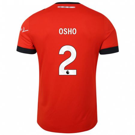 Kandiny Férfi Gabriel Osho #2 Piros Hazai Jersey 2023/24 Mez Póló Ing