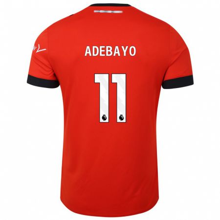 Kandiny Férfi Elijah Adebayo #11 Piros Hazai Jersey 2023/24 Mez Póló Ing