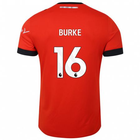 Kandiny Férfi Reece Burke #16 Piros Hazai Jersey 2023/24 Mez Póló Ing