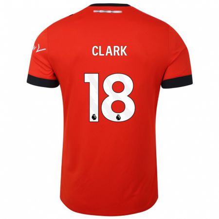 Kandiny Férfi Jordan Clark #18 Piros Hazai Jersey 2023/24 Mez Póló Ing