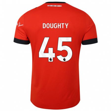 Kandiny Férfi Alfie Doughty #45 Piros Hazai Jersey 2023/24 Mez Póló Ing