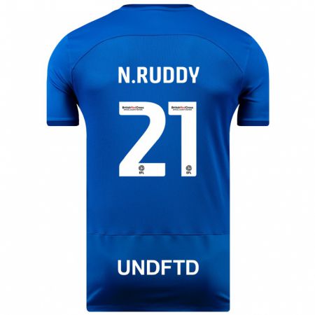 Kandiny Férfi John Ruddy #21 Kék Hazai Jersey 2023/24 Mez Póló Ing