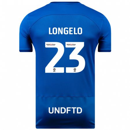 Kandiny Férfi Emmanuel Longelo #23 Kék Hazai Jersey 2023/24 Mez Póló Ing