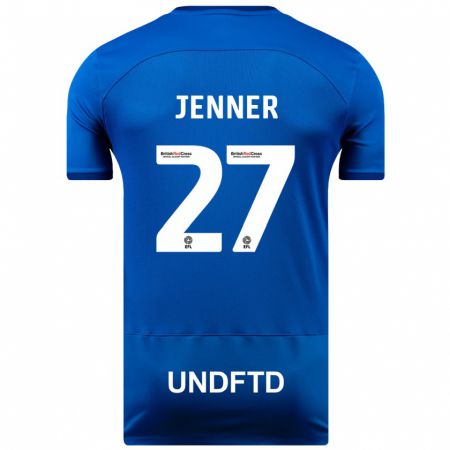 Kandiny Férfi Abbi Jenner #27 Kék Hazai Jersey 2023/24 Mez Póló Ing
