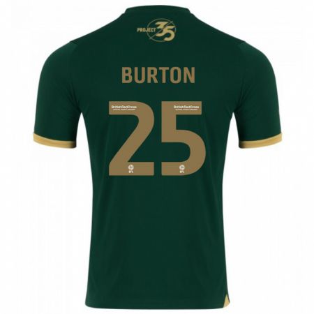 Kandiny Férfi Callum Burton #25 Zöld Hazai Jersey 2023/24 Mez Póló Ing