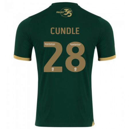 Kandiny Férfi Luke Cundle #28 Zöld Hazai Jersey 2023/24 Mez Póló Ing