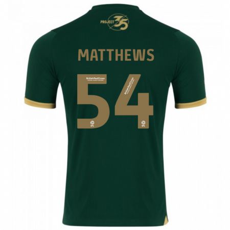 Kandiny Férfi Jack Matthews #54 Zöld Hazai Jersey 2023/24 Mez Póló Ing